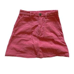 Lucy & Yak Bubblegum Pink Corduroy Skirt